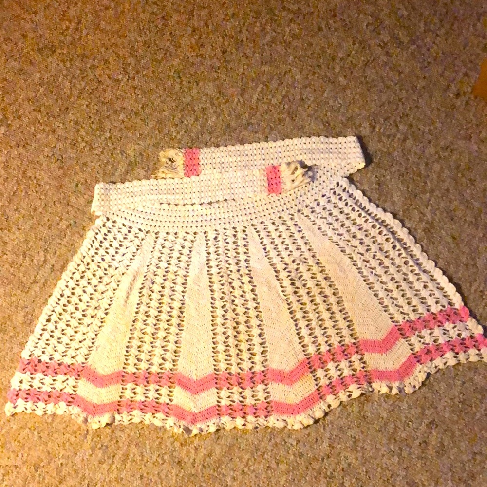 Vintage Handmade Crochet Apron